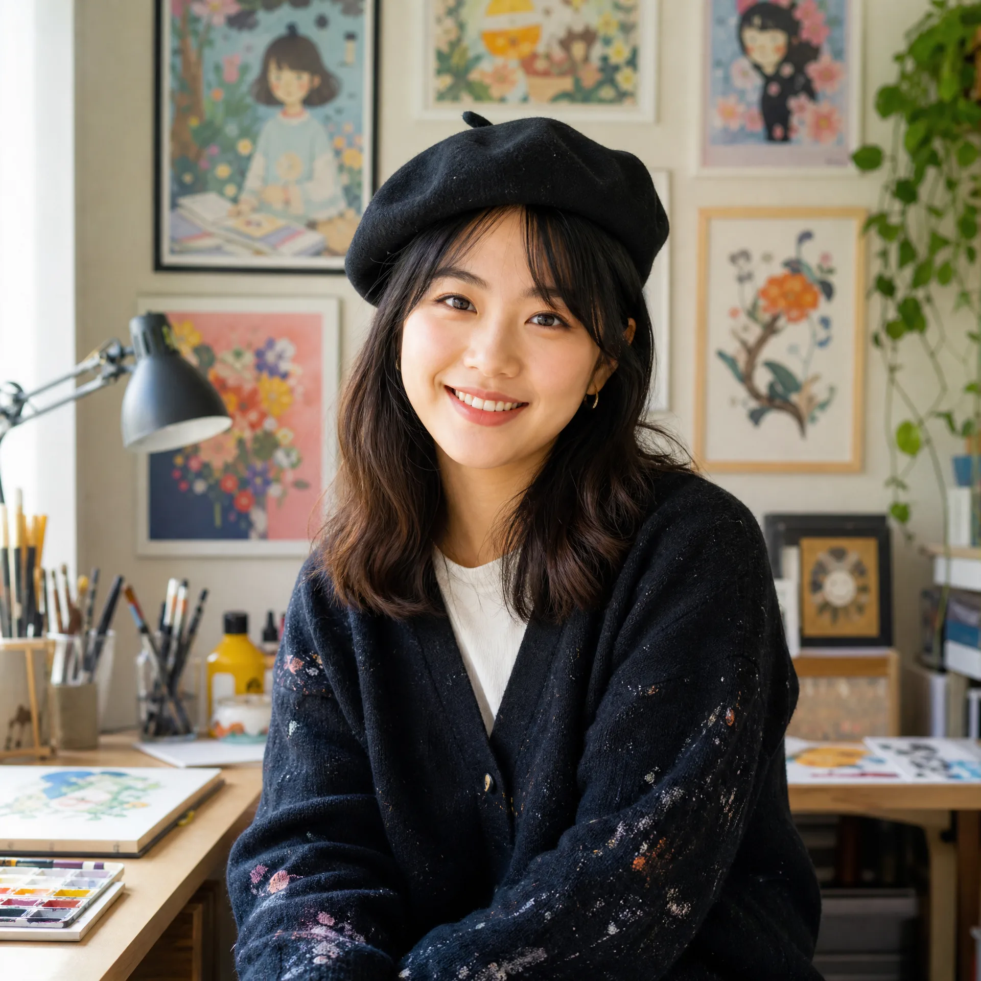 插画师‌林小溪个人头‌像